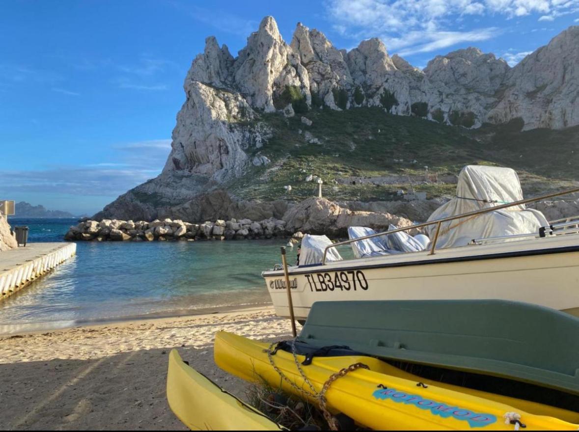 Au Coeur Du Parc National Du Massif Des Calanques, La Flibuste Des Goudes, Maison 2 Chambres, Climatisee, Jardins, Solarium, Proche Plage, Large Vue Mer マルセイユ エクステリア 写真